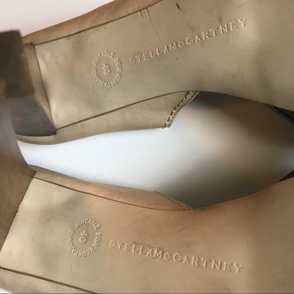 STELLA McCARTNEY Raffia Wood Platform Heels 10 - Picture 7 of 8